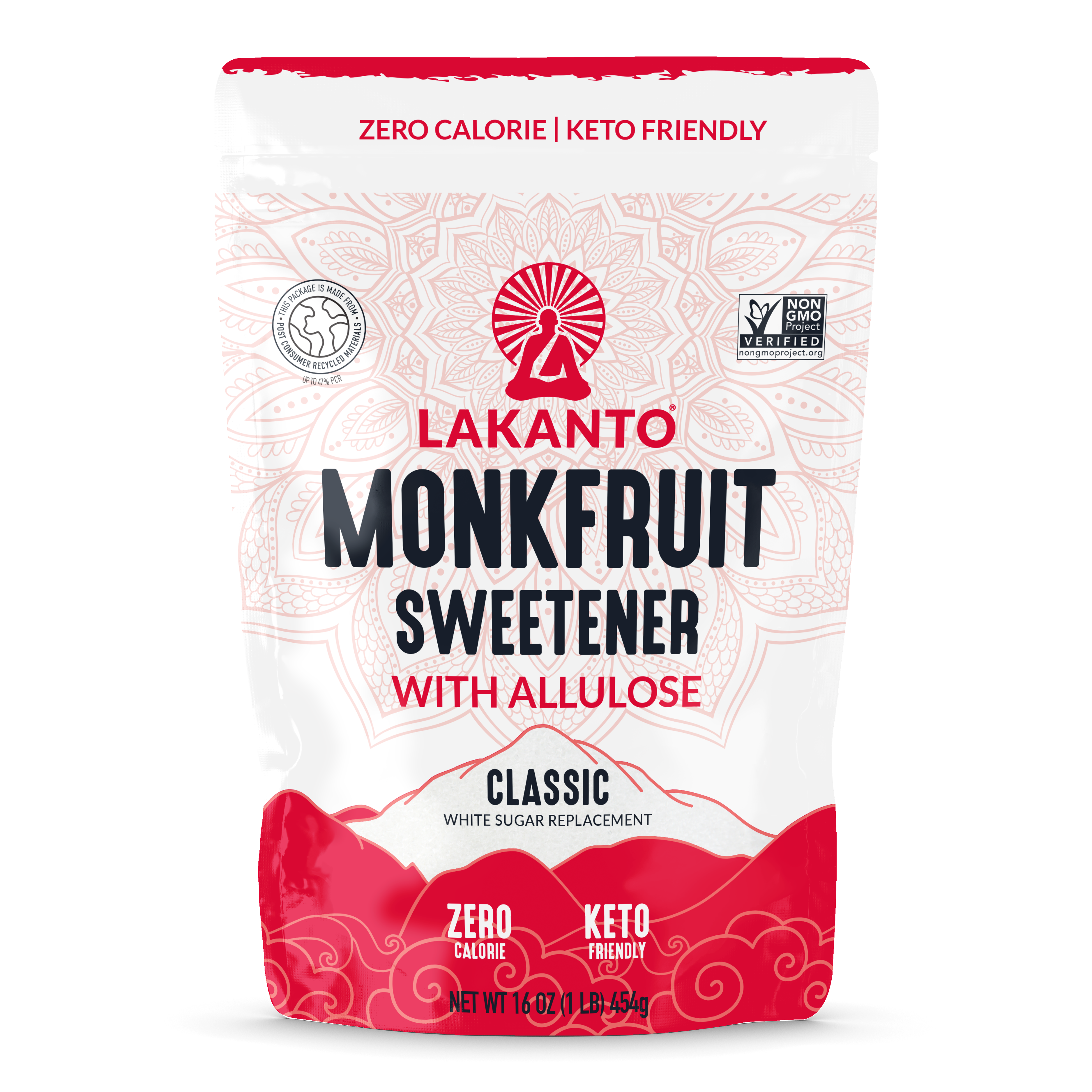Lakanto - Wholesale Sugar/Sweetener - Lakanto Classic Monkfruit Sweetener with Allulose - 1 lb0