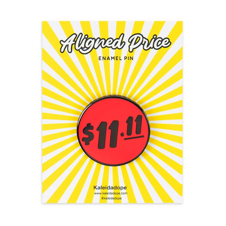 Pin de esmalte precio alineado para venta al por mayor de Kaleidadope