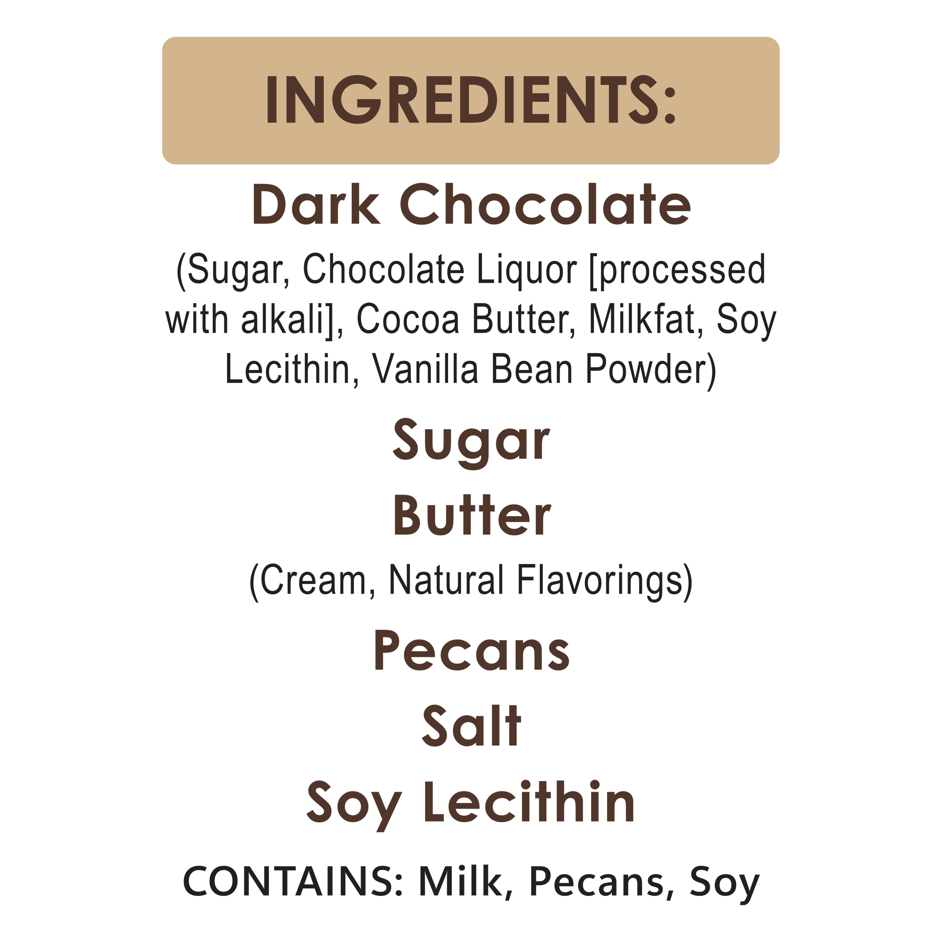 Griff's Toffee - Wholesale Toffee - Griff's Pecan Toffee - 4.5oz bag5