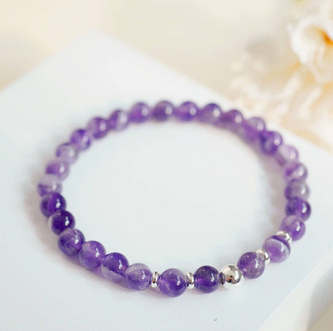 Moon Rituals - Wholesale Beaded Bracelet - 14K Gold AAAAA Grade Chevron Amethyst Bracelet - Your Path to Stress Relief and Inner Healing - Gift for Stress Relief, Christmas Crystal Gift2