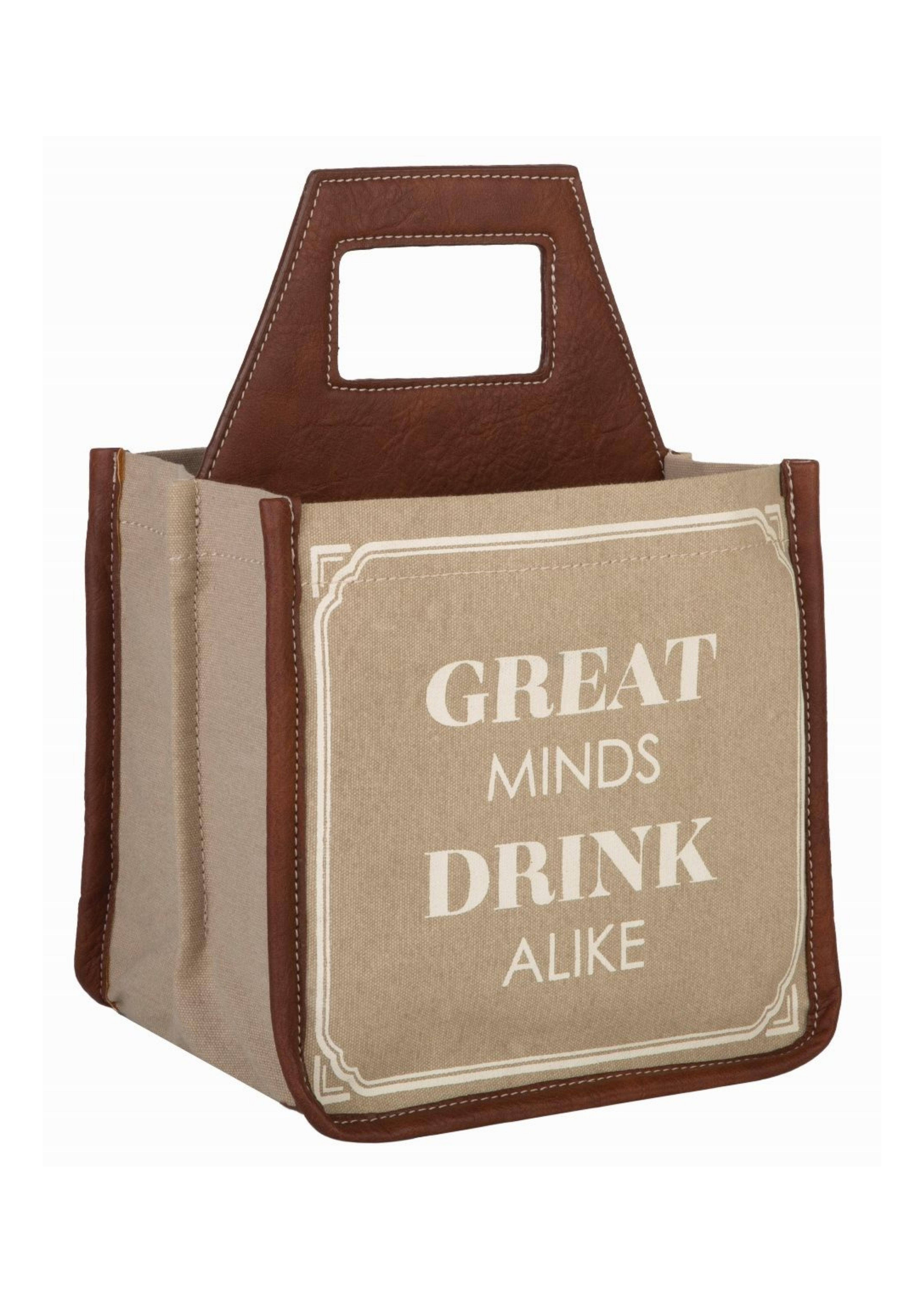 Mona B. - Wholesale Beer/Wine Caddy - Great Minds Up-Cycled Canvas Beer/Wine Caddy1