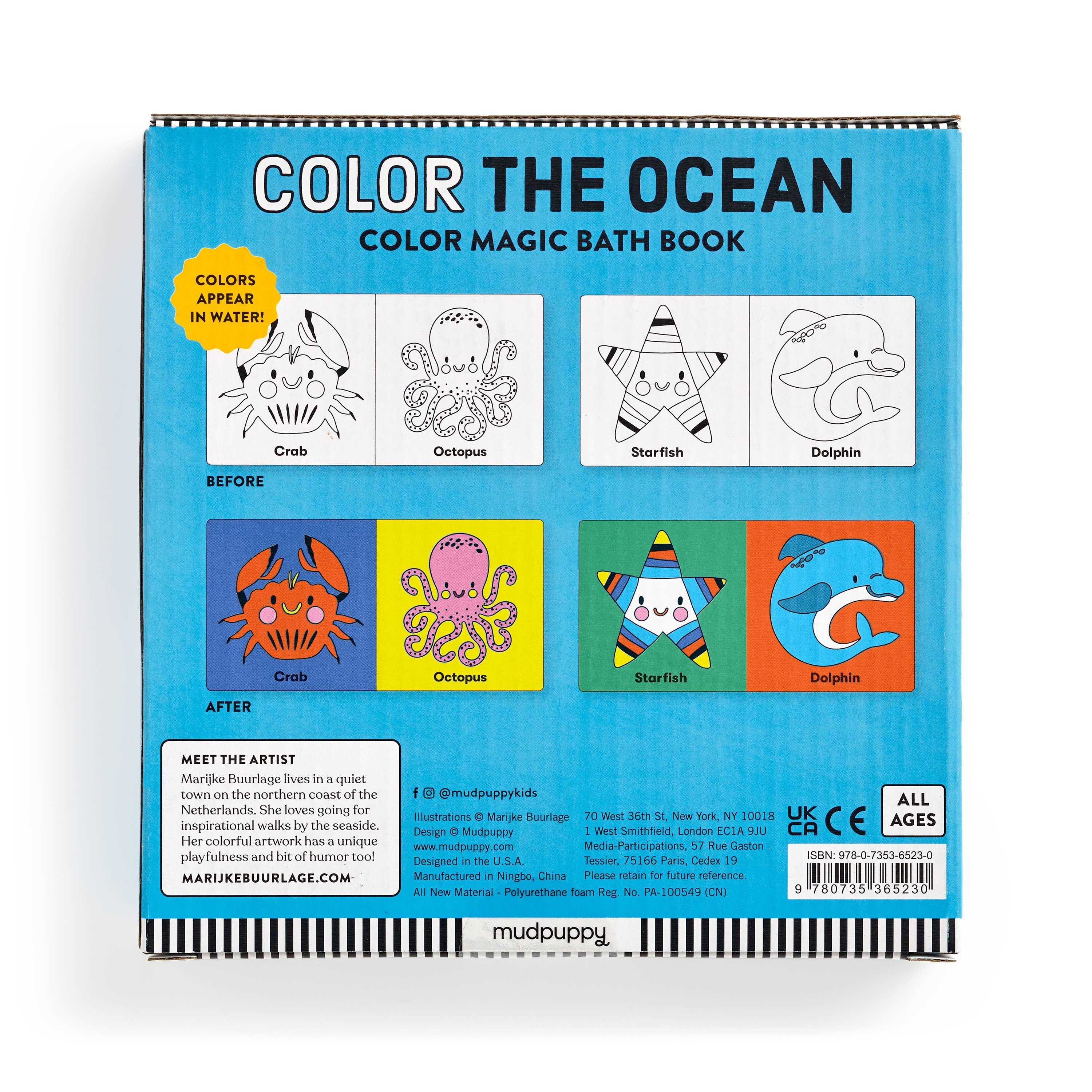 Chronicle Books - Wholesale Bath Toy - Baby - Color the Ocean Color Magic Bath Book3