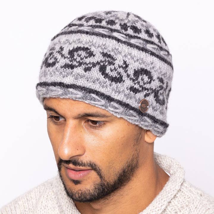 Black Yak Ltd - Wholesale Beanie – Unisex - Alpine Beanie Pure Wool Hat - Knitted - Fair Trade10