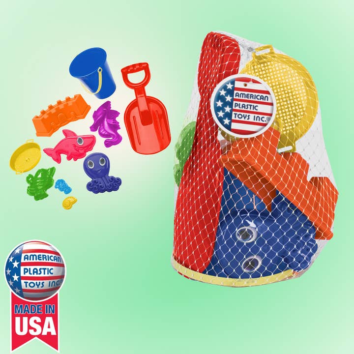 American Plastic Toys - Wholesale Toy Set - Kids - 10 pc Spring Value Set Toy for Kids
