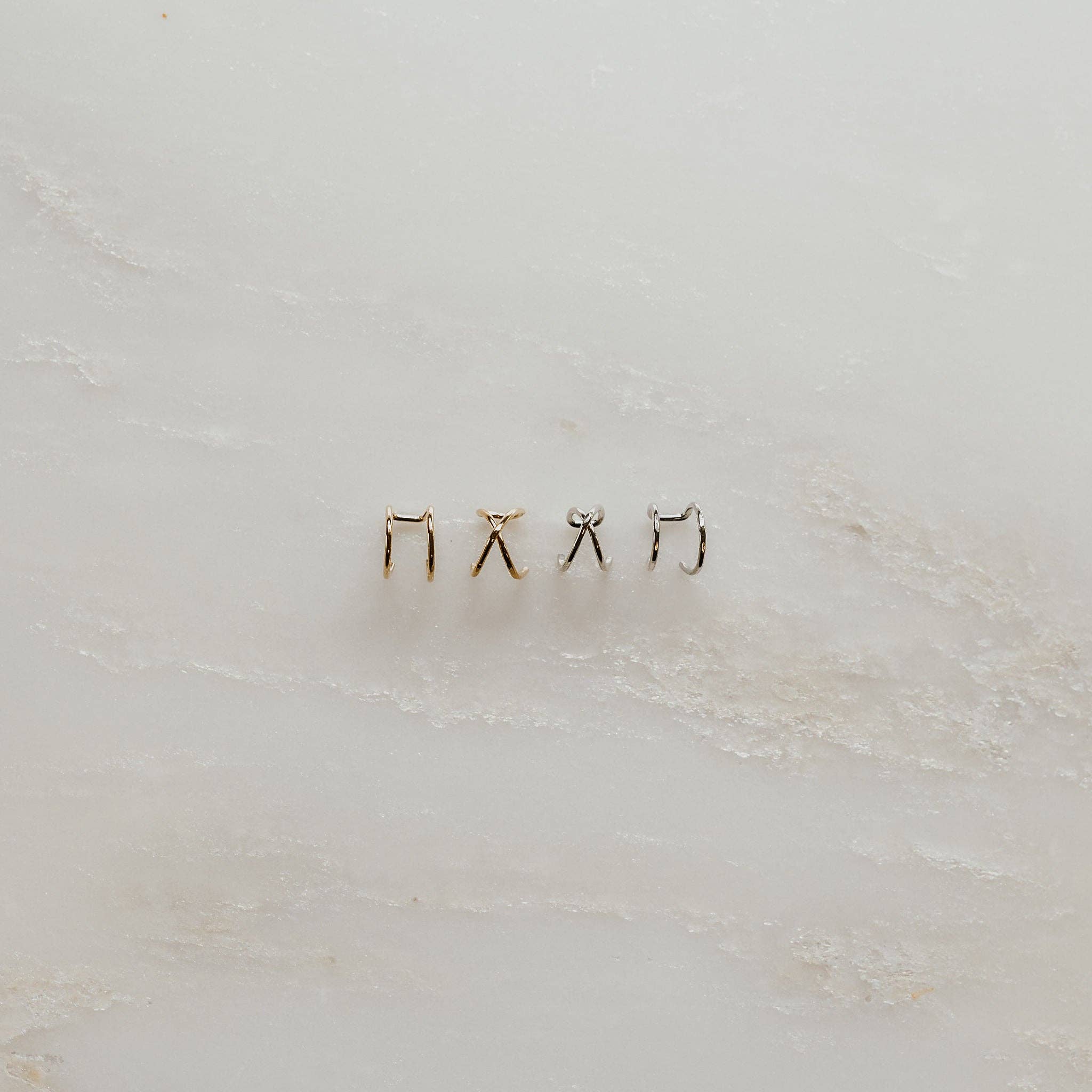 Derive Jewelry – wholesale Earcuff-örhängen – Double Bar öra manschett13