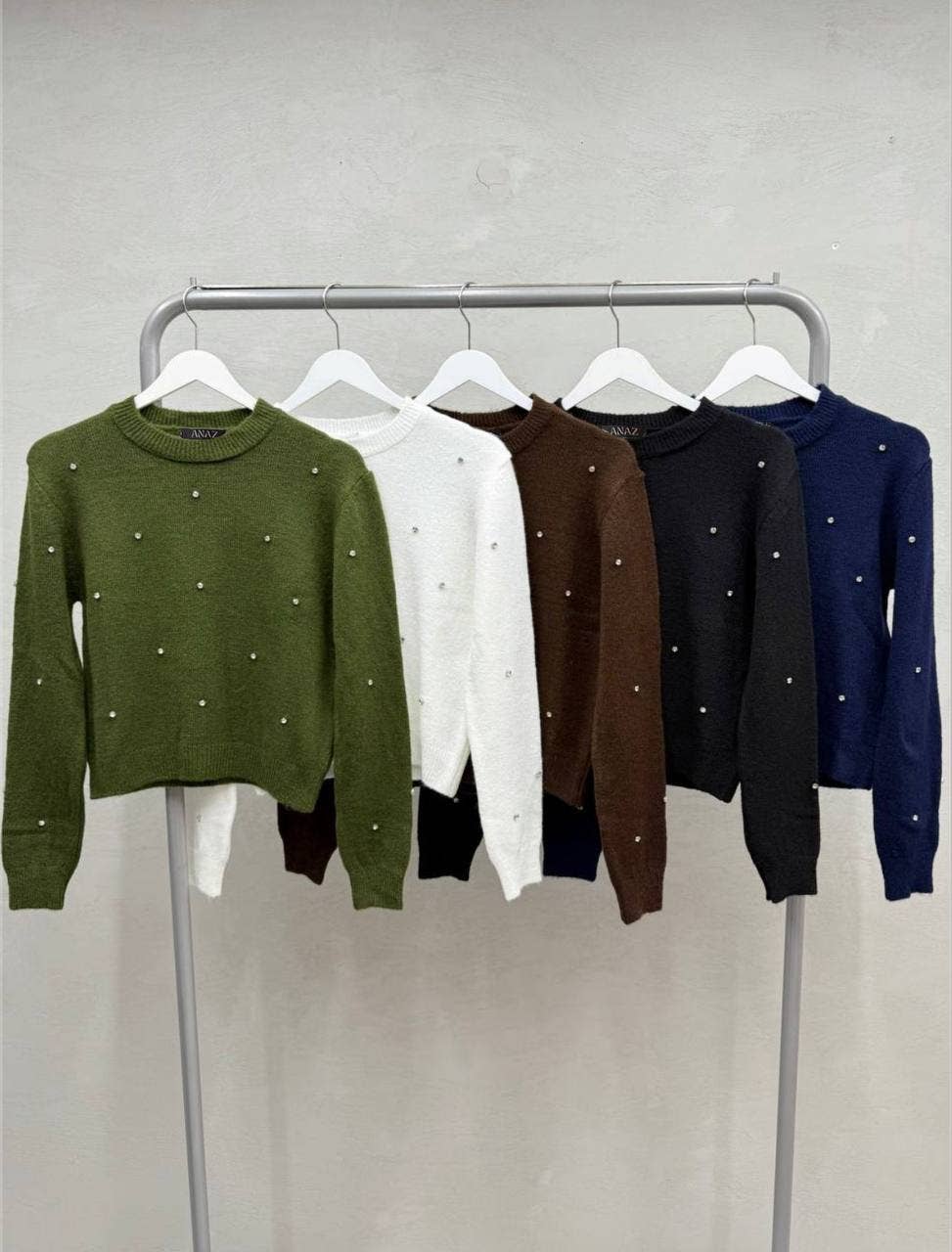 Anaz - Wholesale Knit Sweater - Women's - Beaded Sweaters2