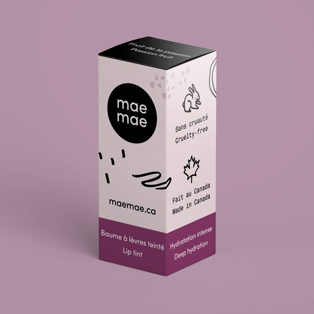 Maemae Natural Products - Vente Encres à lèvres - Teinture à lèvres naturelle Passion Fruit2