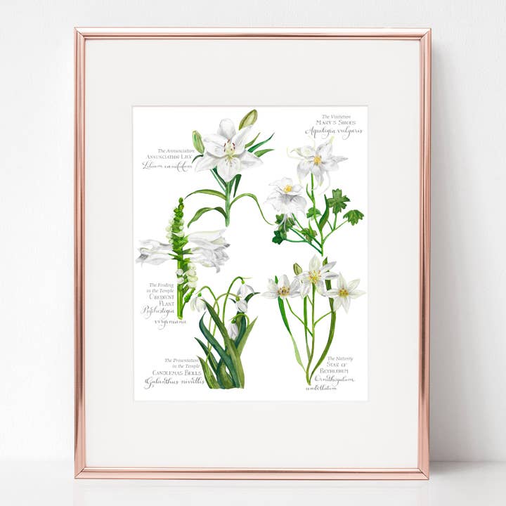 JOYFUL MYSTERIES BOTANICAL ROSARY for wholesale by Rose Harrington