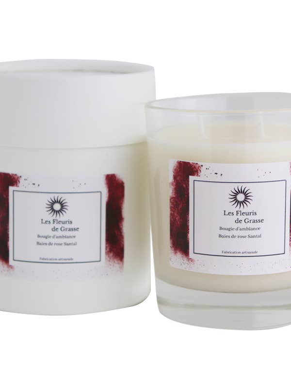 CANDLE 220 GR ROSE SANDALWOOD for wholesale by Private Label Parfums