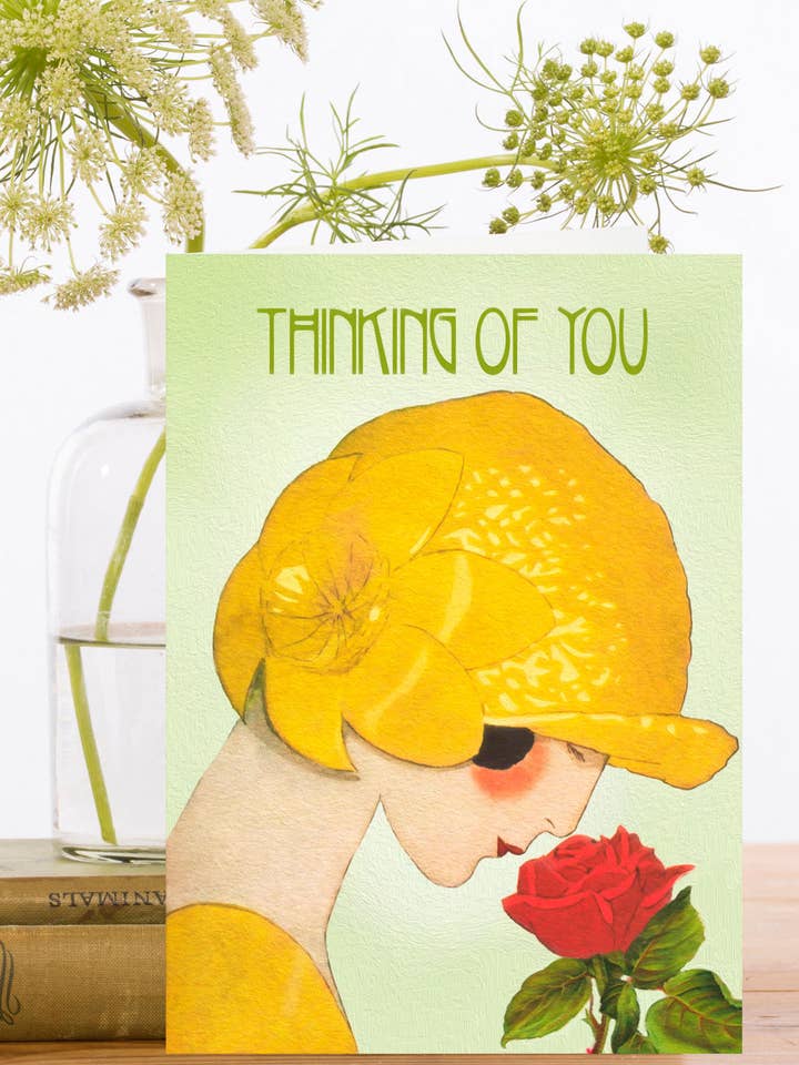 WT025P ~ Thinking of You Card for wholesale by Madame Treacle