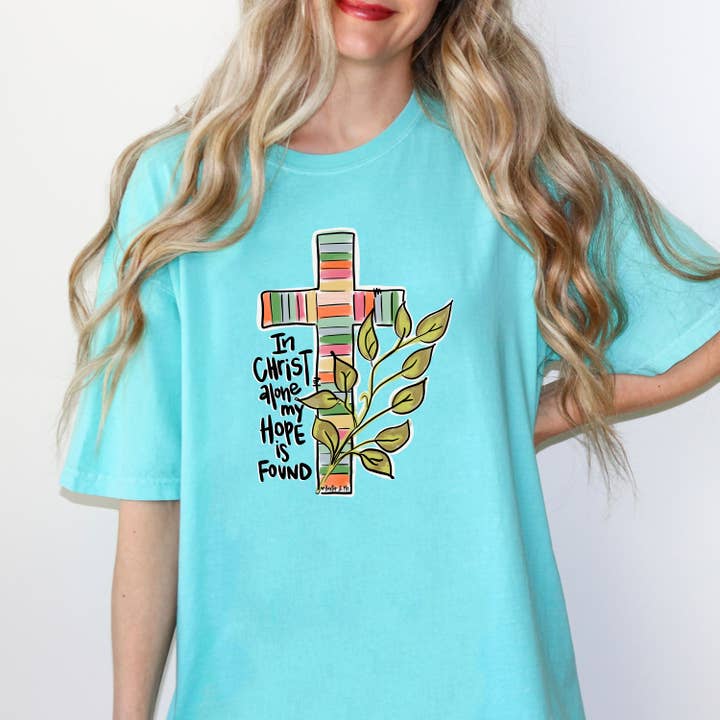 Chalky Mint In Christ Alone Short Sleeve T-Shirt - Minimum 6 for wholesale on Faire1