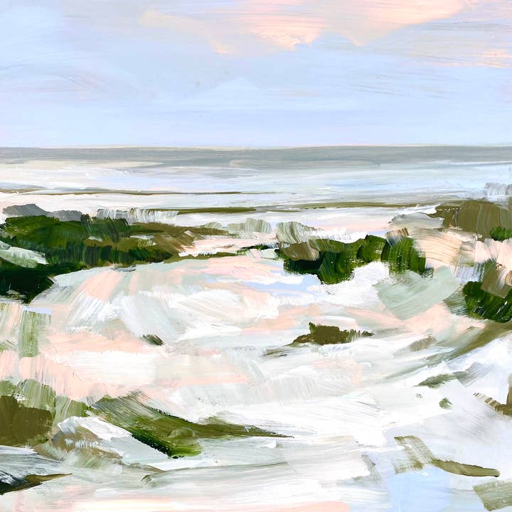 Strand Gulf Coast Ocean Galveston Texas landskap tryck för wholesale av Meredith Oneal Art