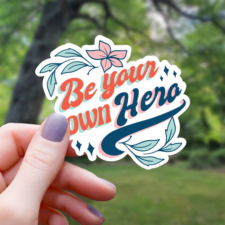 Mimic Gaming Co - Wholesale Sticker - Be Your Own Hero Feminism Sticker - 3"