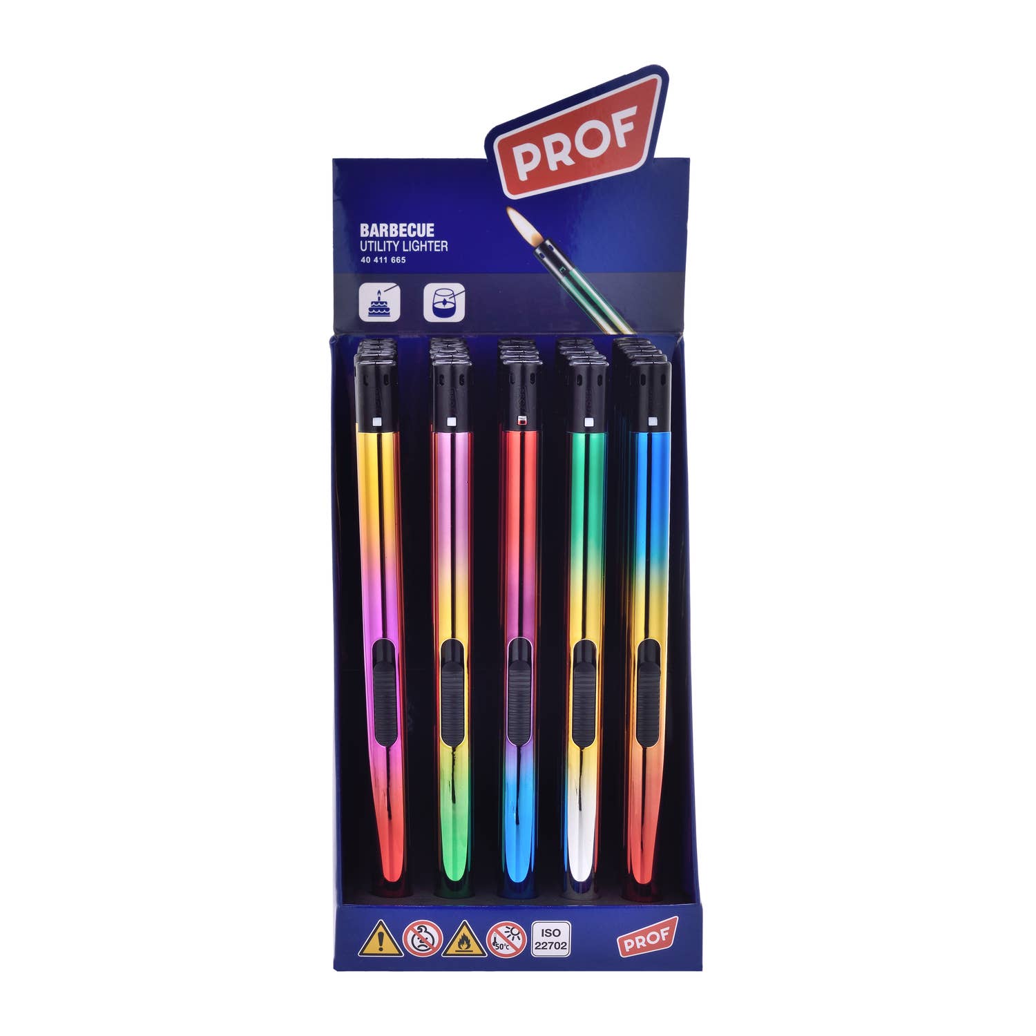 PROF - Wholesale Lighter - Lighter Candles - PROF Lighter Tube Color 21 cm 1