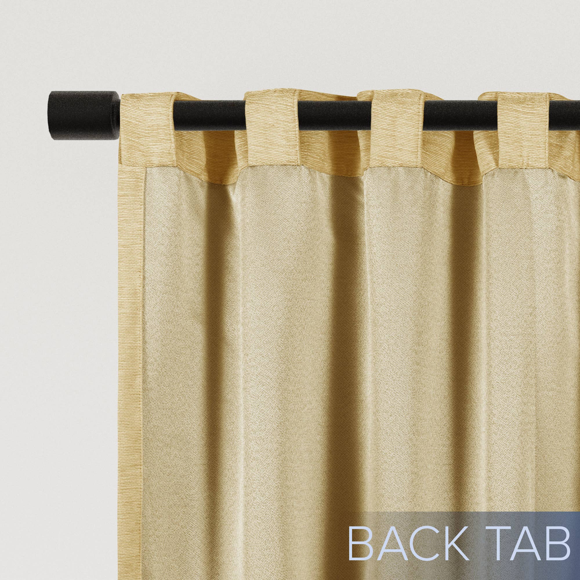 Awesome Home - Wholesale Curtain - Chenille Room Darkening Back Tab Curtain, 1 Panel, 52"x96"9