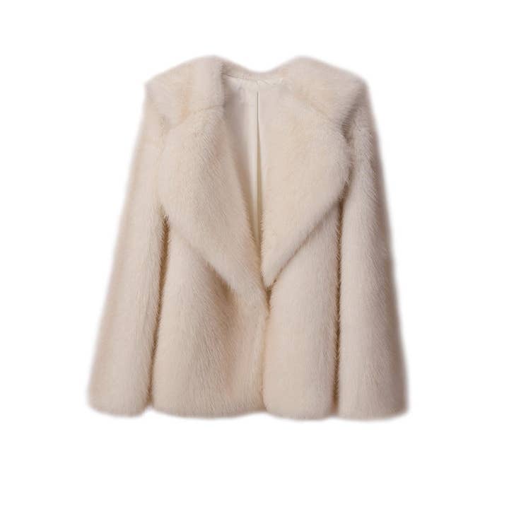 Marayn - Wholesale Fur/Faux Fur Coat - Women's - Chic Faux Fur Lapel Coat AutumnWinter Womens Style42