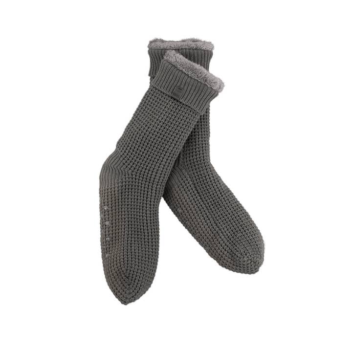 CHAUSSONS DOUBLÉS GRIS FONCÉ 1008-20-13 pour la vente par BICKLEY + MITCHELL AMSTERDAM