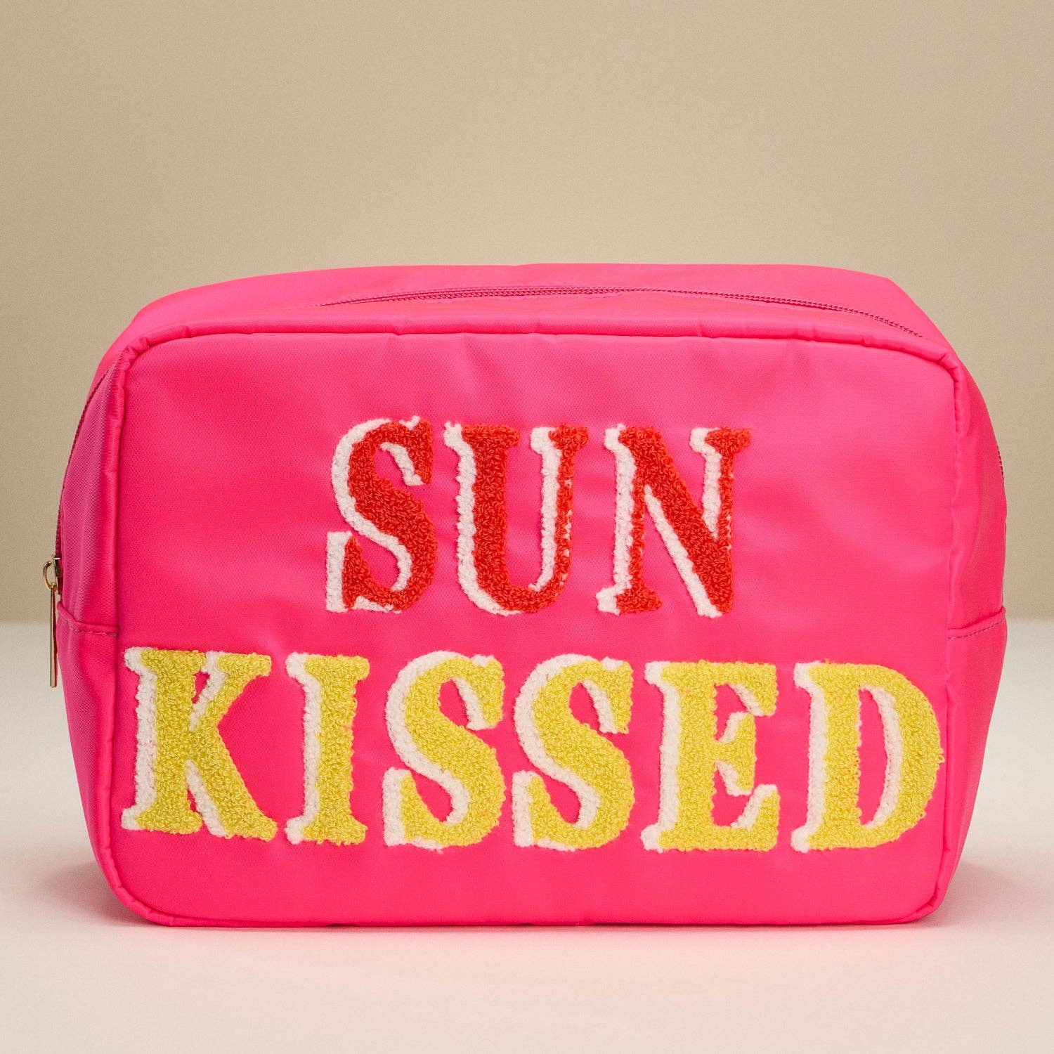 Frem – Engroshandel Posetaske - Dame – Nylon strandtaske med stofbogstaver0