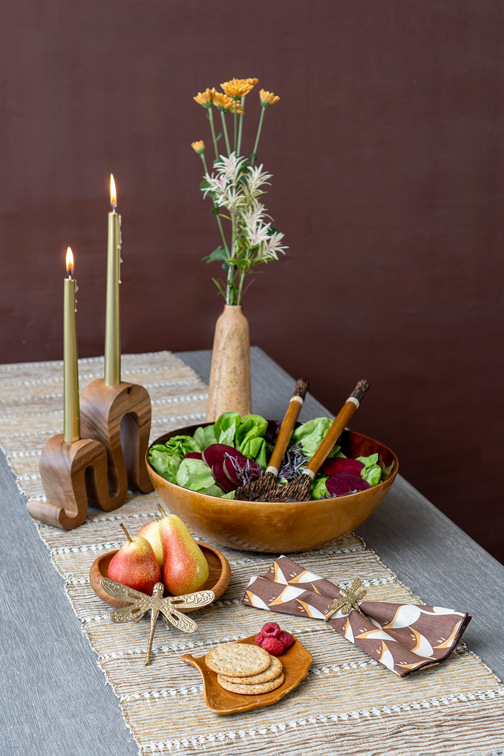 Balizen by zen zen garden home - Wholesale Serving Utensil - SALE | Capiz & Palm Wood Server | Golden2