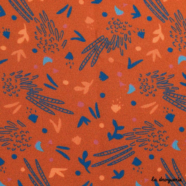 LA DROGUERIE - Wholesale Fabric - "Bohème" Copper Fabric by the Meter1