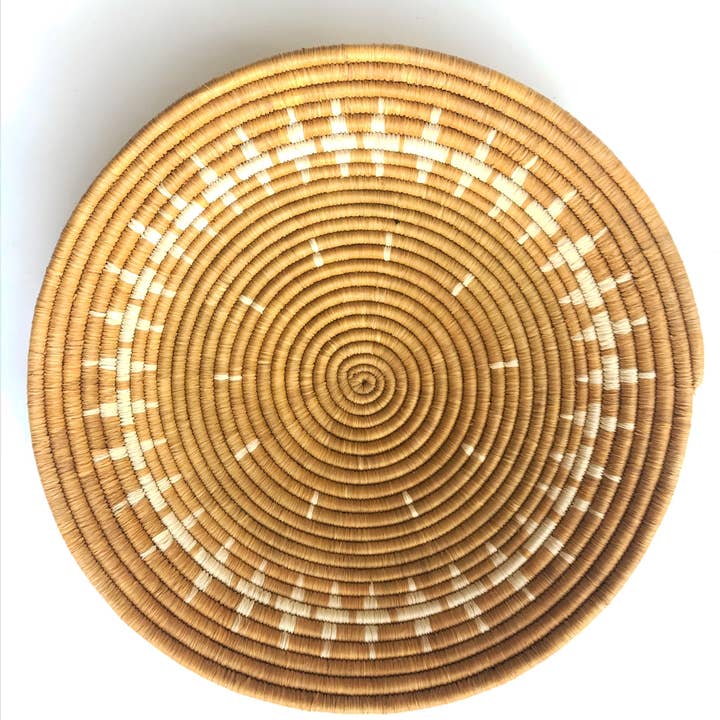 Bridge for Africa - Wholesale Wall Accent - Raffia Baskets Neutrals