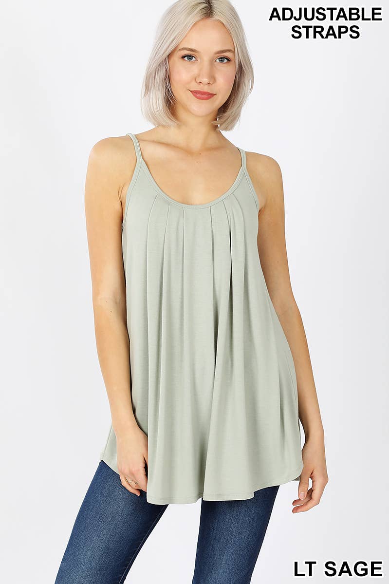 42POPS – Túnica - Mulher por atacado – CAMISOLA PLISSADA COM ALÇAS AJUSTÁVEIS7