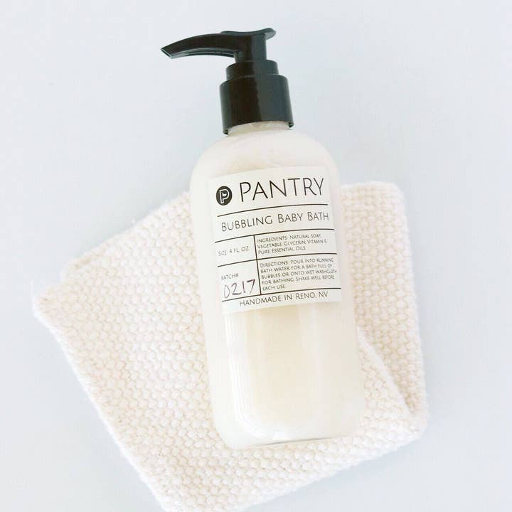 Pantry Products - Skin, Body, + Wellness - Wholesale Body Wash/Shower Gel - Kids & Baby - Bubbling Baby Bath - Non-Toxic Baby Shampoo + Body Wash