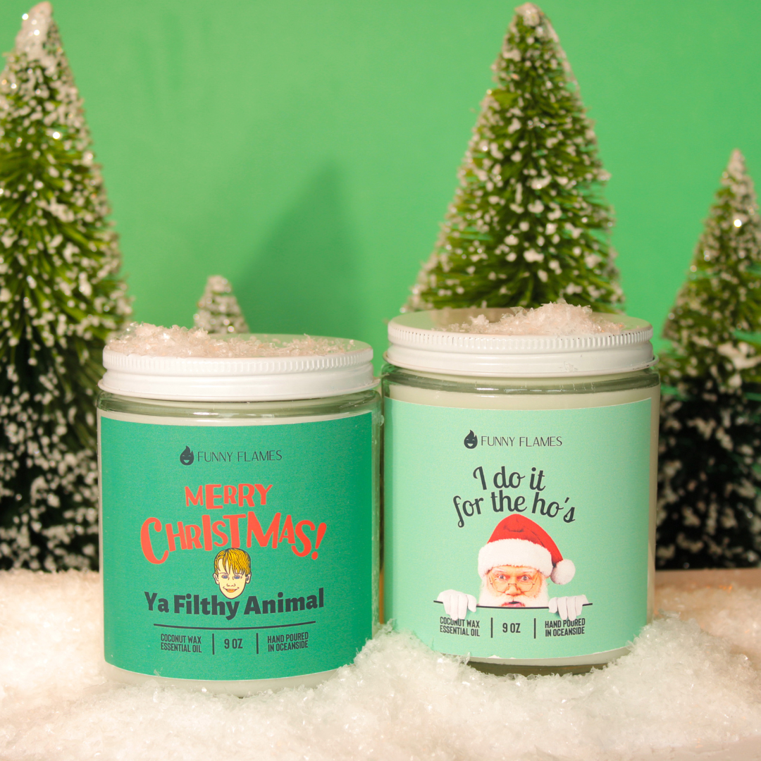 Funny Flames Candle Co - Les Creme - Wholesale Jar/Filled Candle - Holiday 2025 Best Sellers Collection 9oz Candles26
