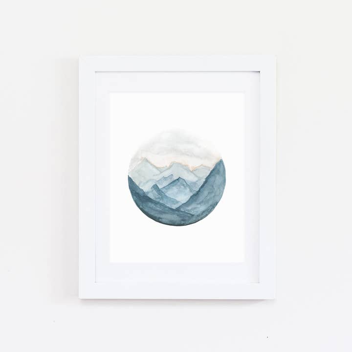 Blue Ridge Watercolor Print for wholesale by Made by Deborah