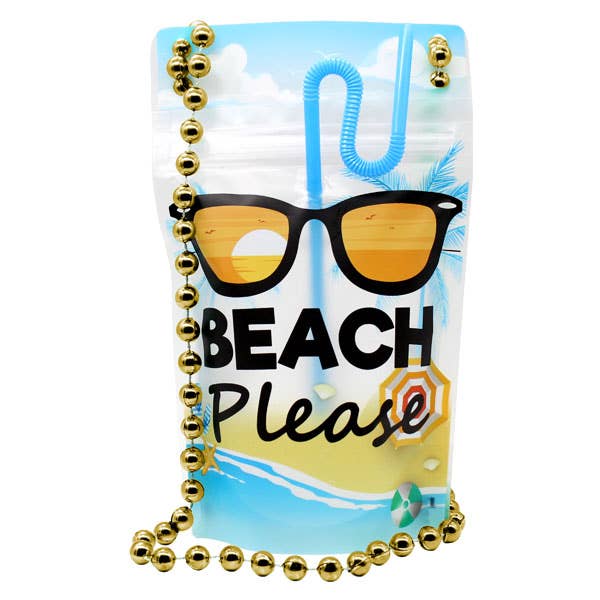 NeckSip – Großhandel Strandzubehör – Strand Please — tragbare Getränkebeutel (12 oz | 2 Stück)2