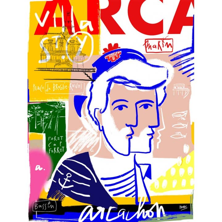 Fine Art Print - “Marine” - Jean-Philippe Henric for wholesale by Atelier Contemporain