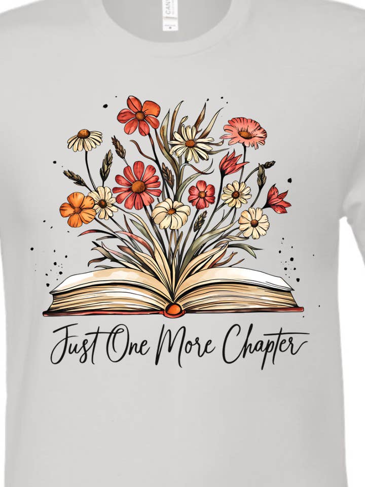 Kiki's Boutique - Wholesale Screen printed t-shirt – Women′s - Just One More Chapter Tee 5