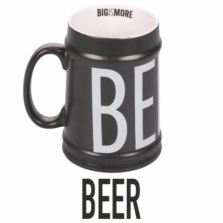 BIGISMORE BLACK BEER MUG 500 ML for wholesale by VdE Tivoli 1996