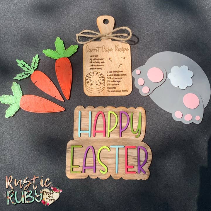 Rustic Ruby Decor and More LLC - Wholesale Decorative Tray - Easter Tier Tray Set3