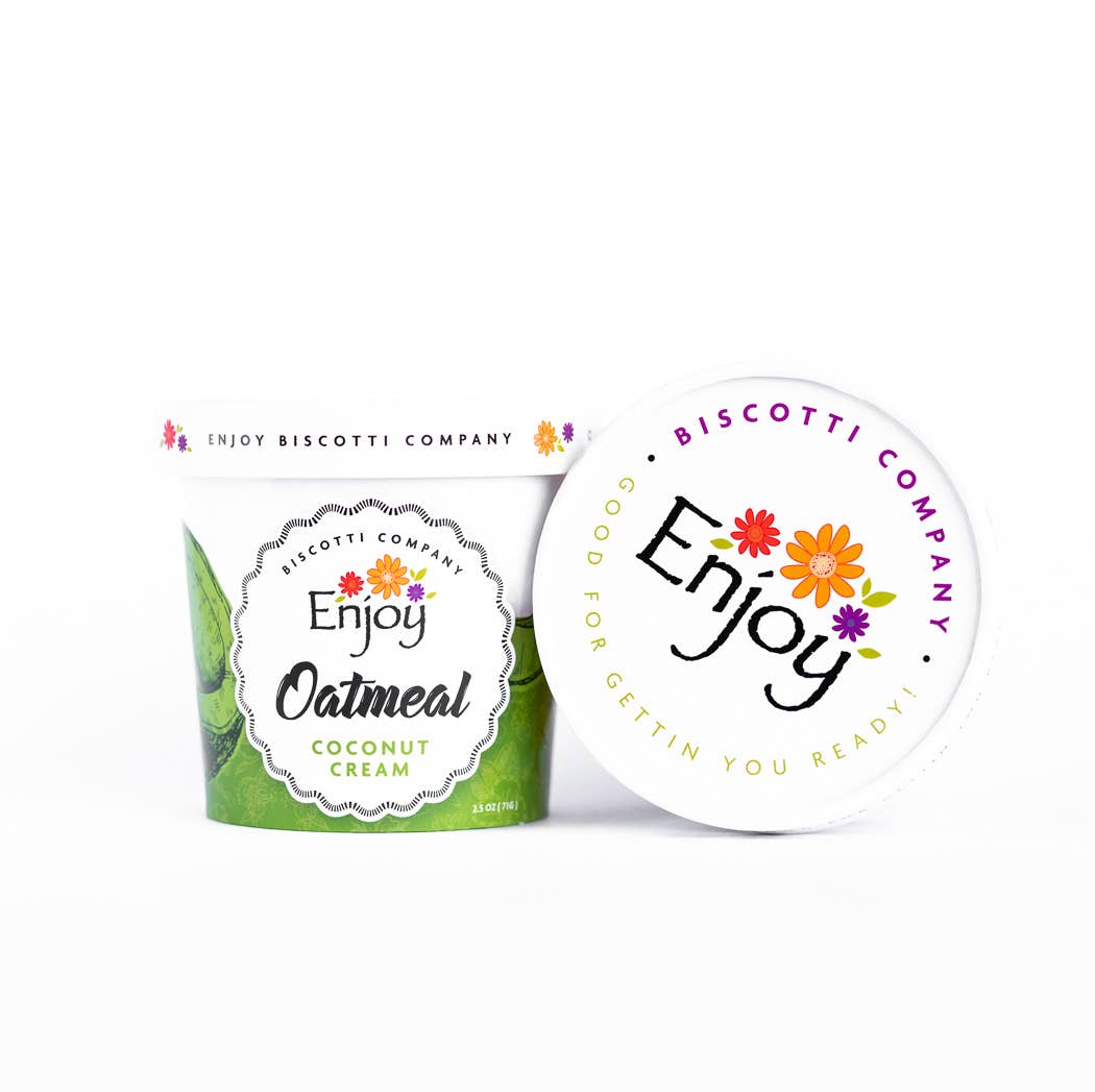 Enjoy Biscotti Company - Wholesale Oats - Oatmeal Cup - Coconut Cream 1
