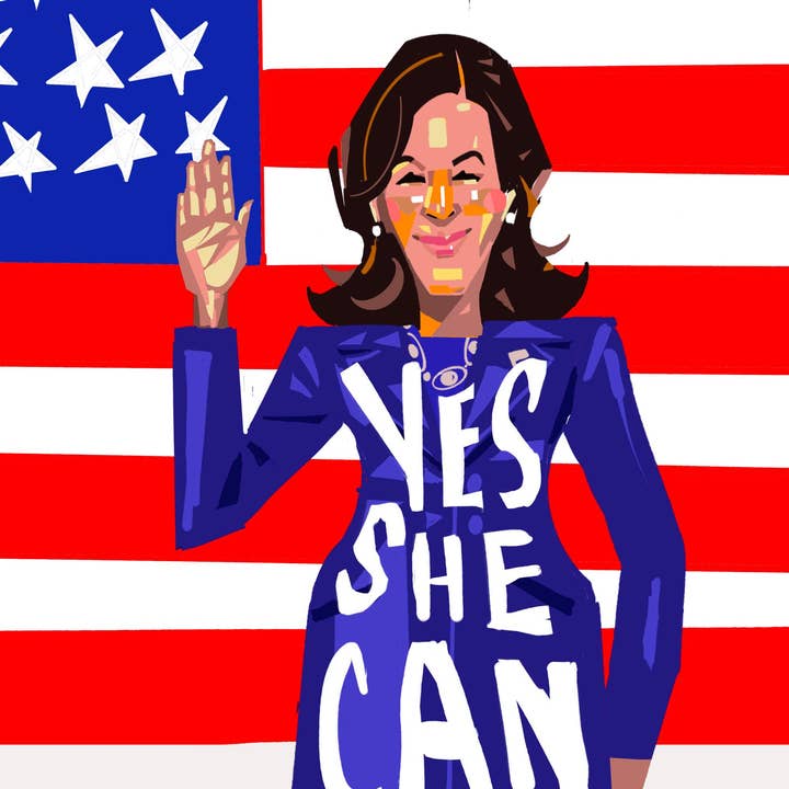 Kamala Harris Yes She Can for wholesale by Quincy Ray