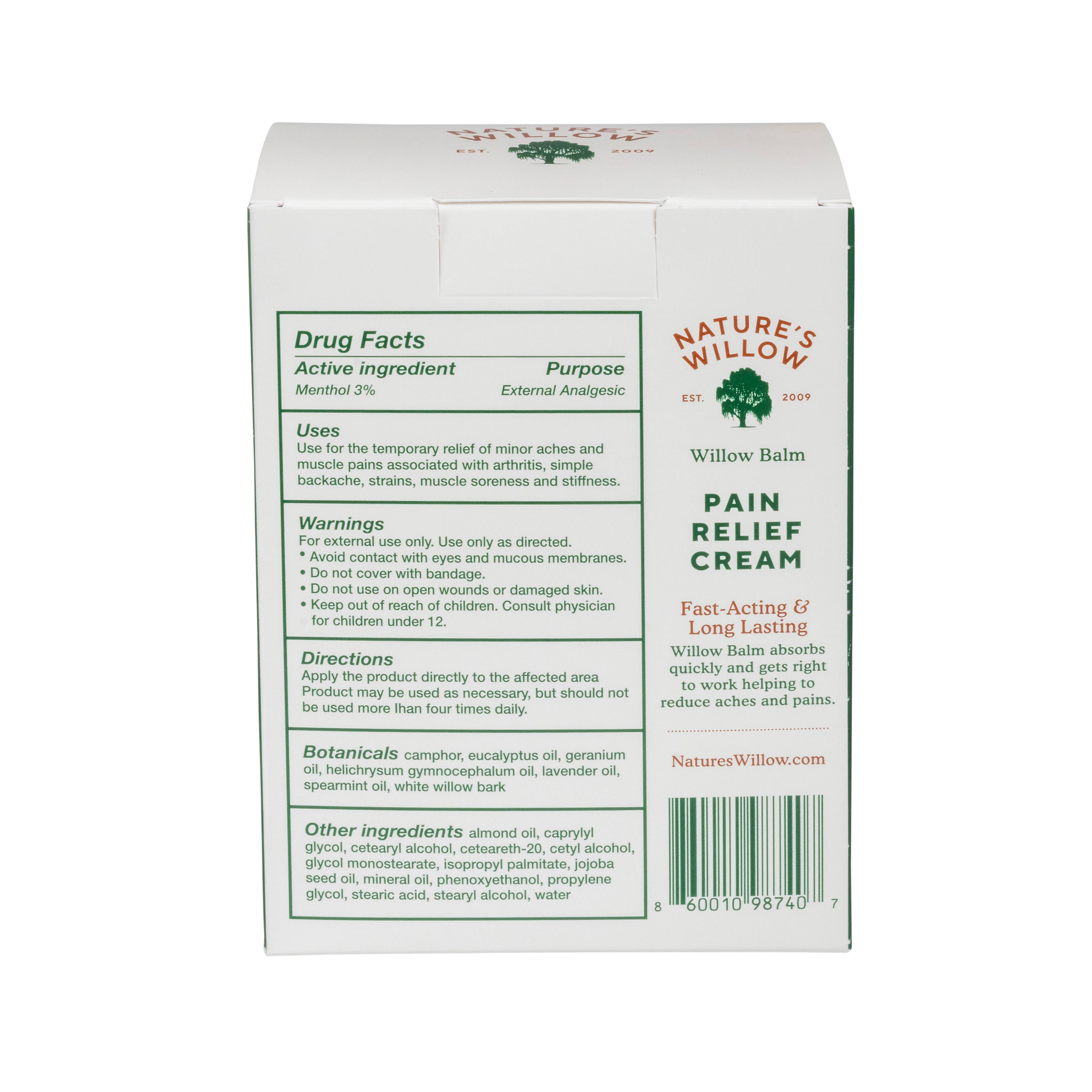 Nature's Willow - Wholesale Retailer Display - Beauty & Wellness - 🎁Willow Balm Sampling Tower 70 ct Pain Relief Cream Packets2