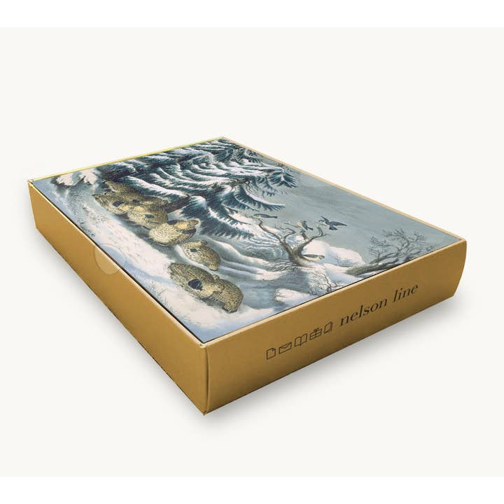 Nelson Line – wholesale Julkort – NMX18 - Currier Och Ives, Snöade Upp, Ruffled Ripa1