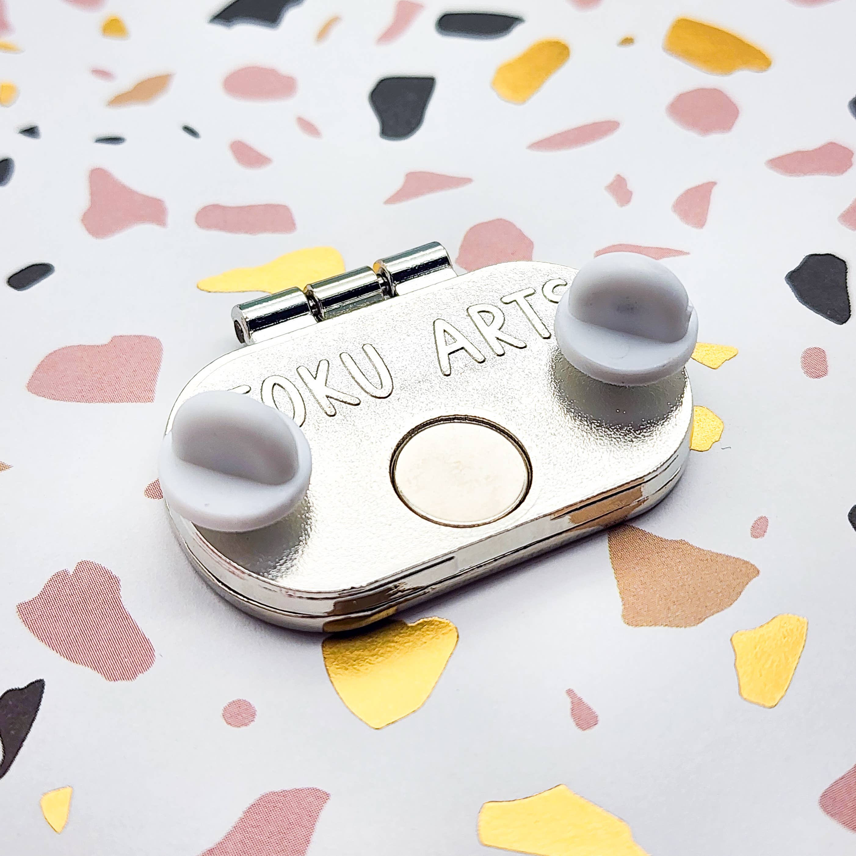 Toku Arts - Wholesale Lapel Pin/Button - Tinned Smoked Salmon Enamel Pin7