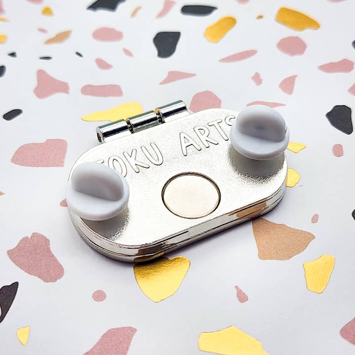 Toku Arts - Wholesale Lapel Pin/Button - Tinned Smoked Salmon Enamel Pin7