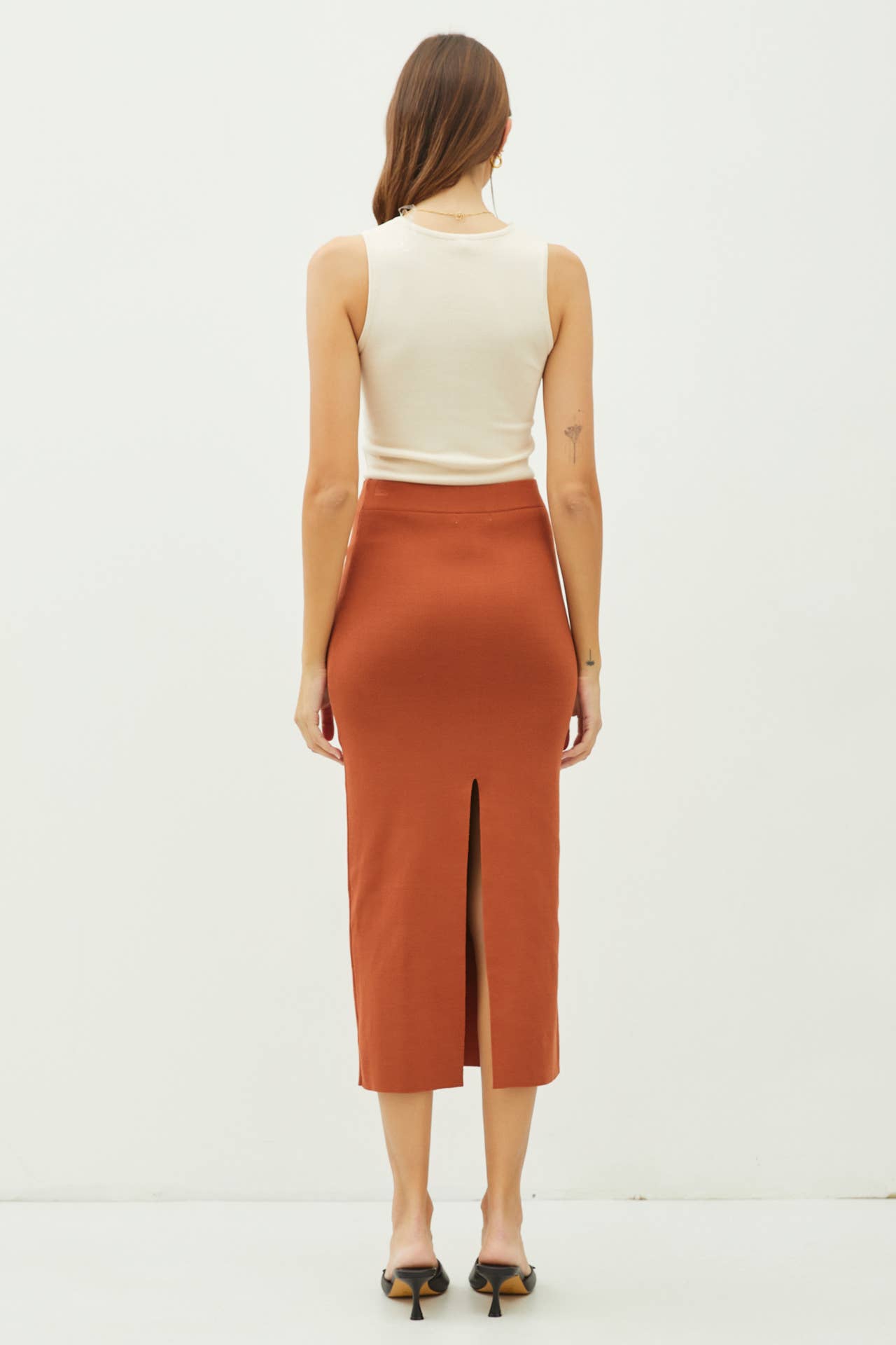 Be Cool - Vente Jupe – femme - JUPE MIDI TAILLE HAUTE EN MAILLE11