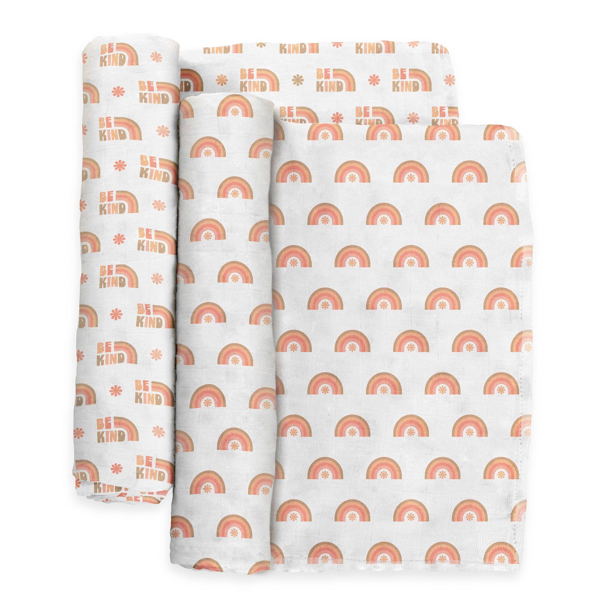 JuJuBe - Wholesale Swaddle Set - Baby - Swaddle Blanket Set Be Kind Rainbows2
