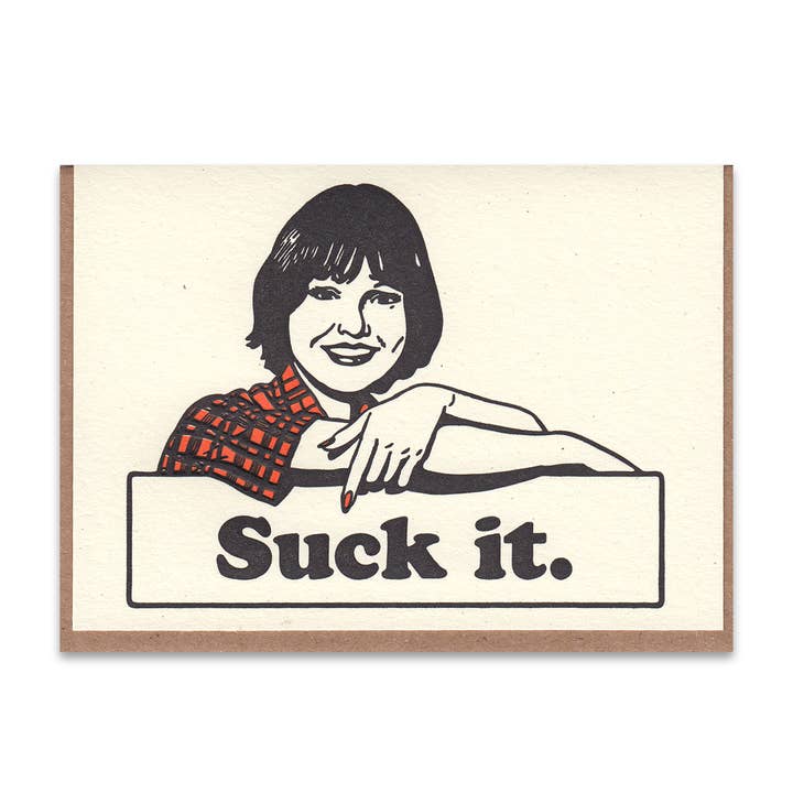 Suck Det Lykønskningskort for engroshandel hos Lady Pilot Letterpress