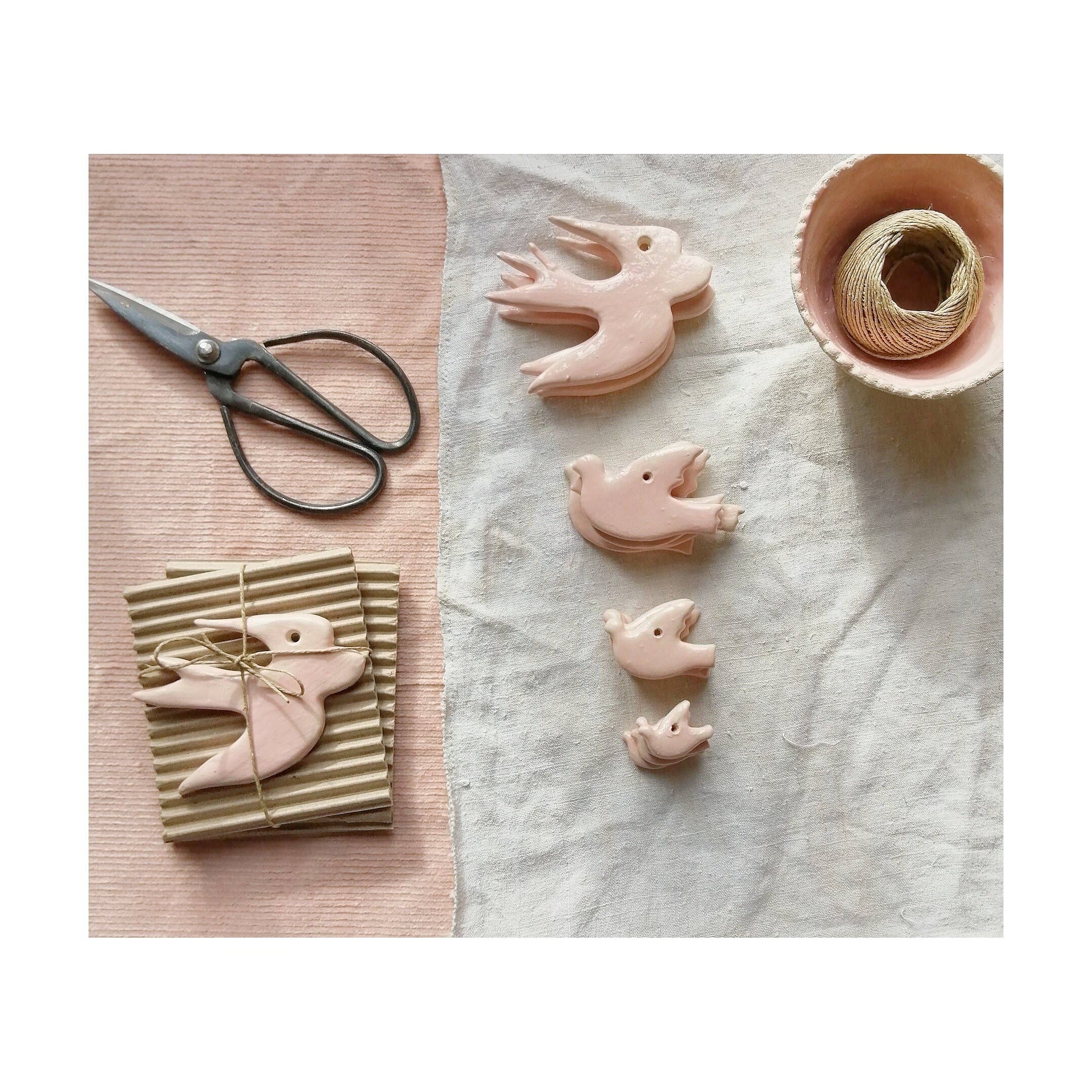 lpdv ceramics - Wholesale Ornament - Raw or glazed ceramic swallow1