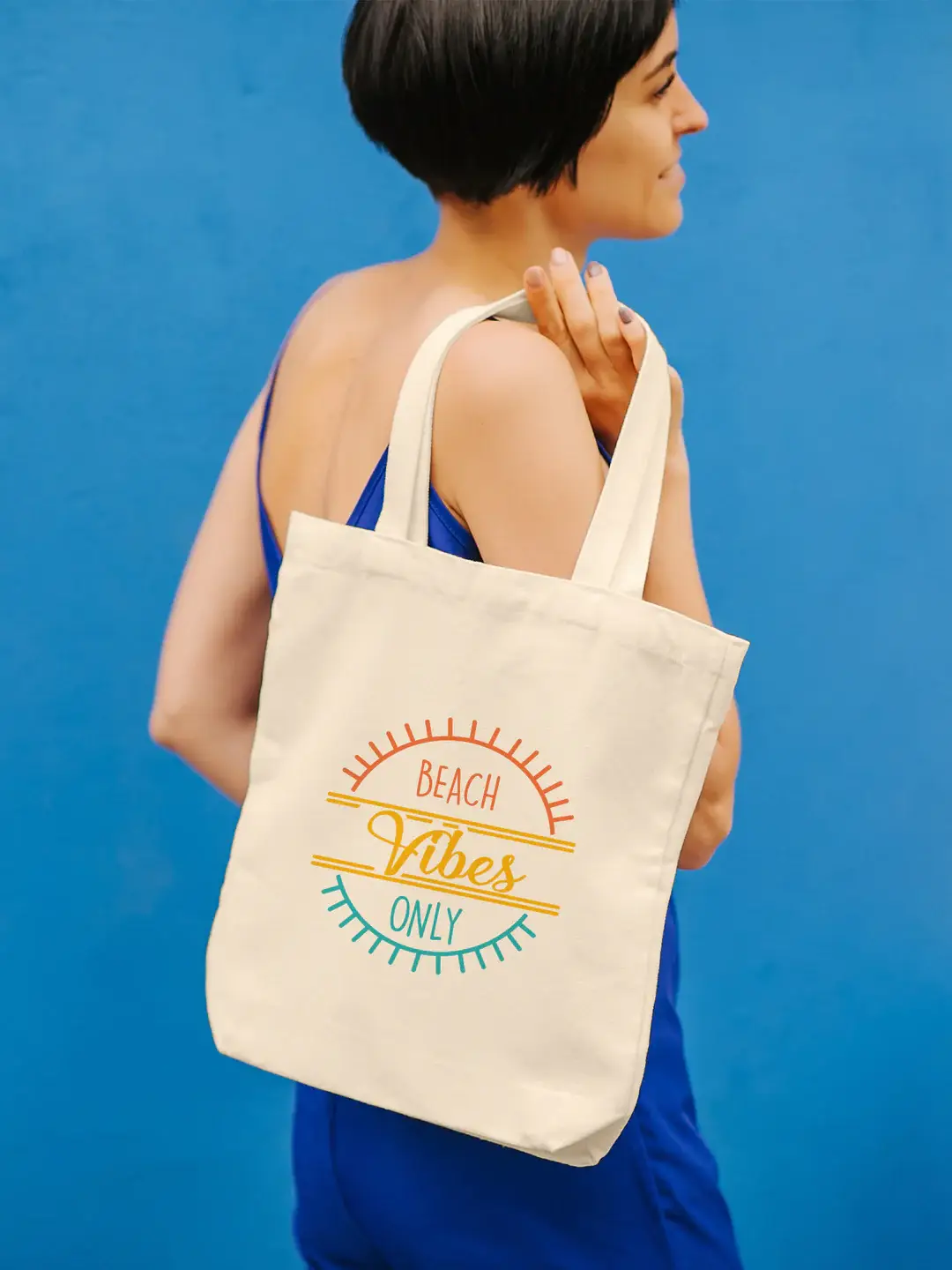 Doodle - Wholesale Tote Bag - Women's - Eco-Friendly Tote Bag - Canvas - 22 liters 38.5 x 35 cm0