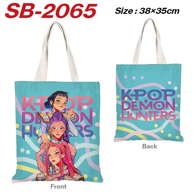 Little Trendy - Vente Tote bag – femme - Sac fourre-tout en toile à impression intégrale inspiré du K-pop KDH4