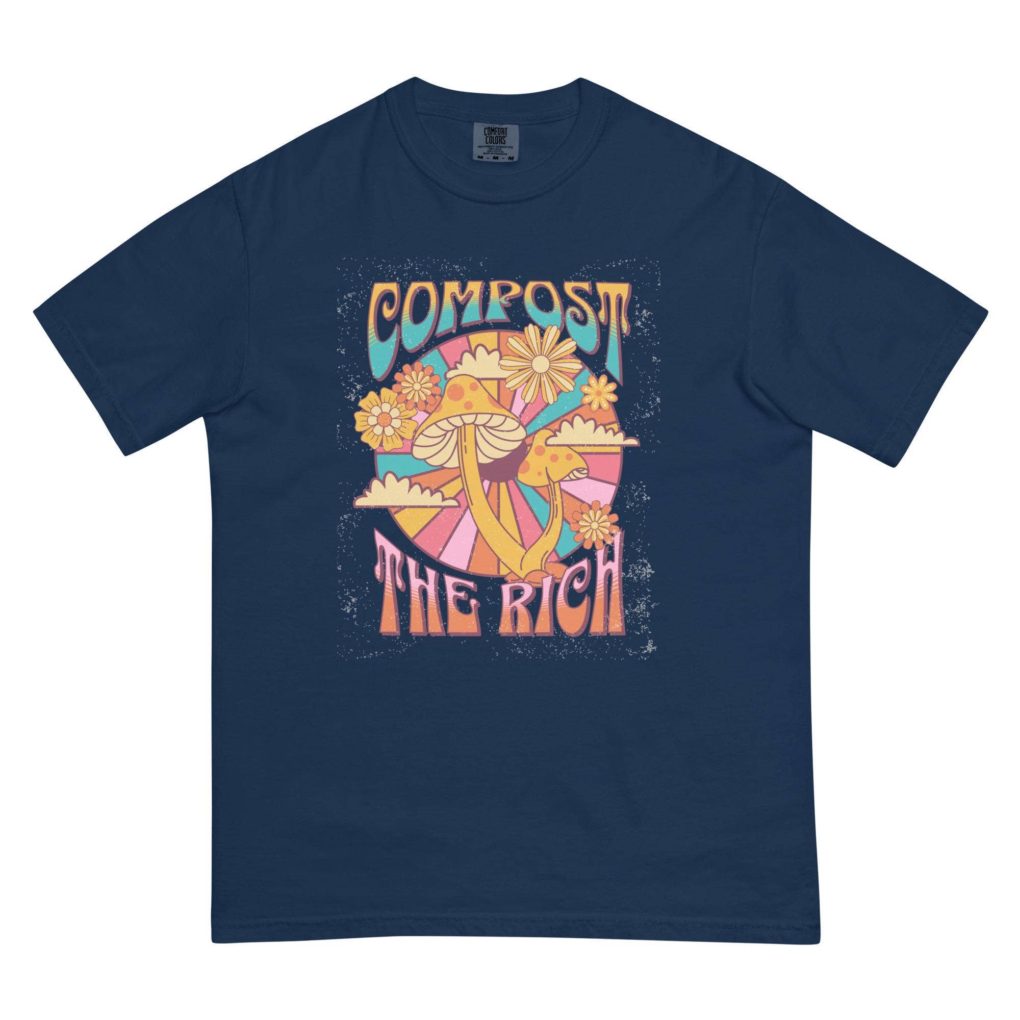 CVH DREAMY LTD – wholesale T-shirt (graphic) – women's – Compost The Rich Mushroom Shirt, Anti Billionaire Shirt2