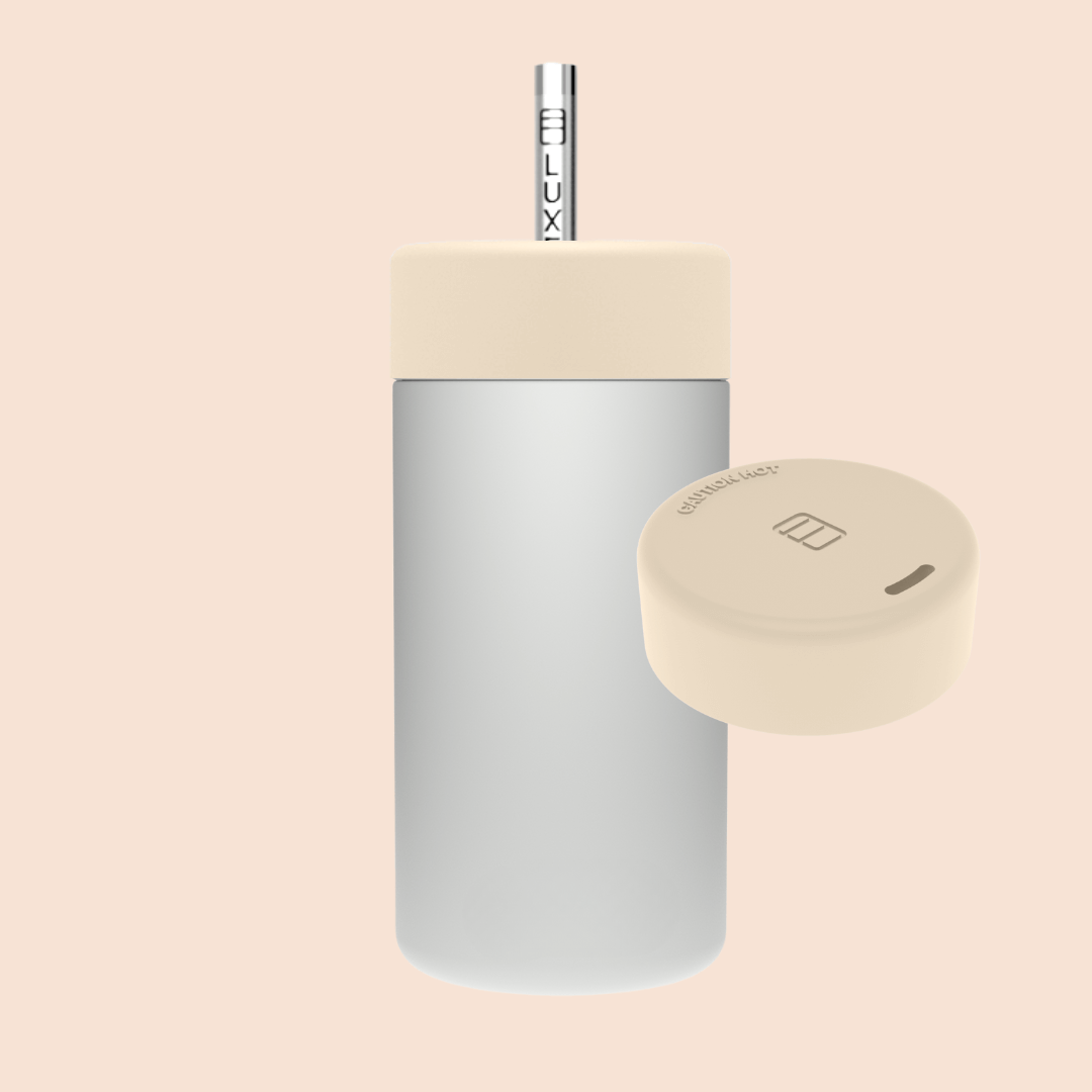 Luxey Cup – wholesale Isolerade dryckesvaror – GRÅ - Duo Switch Rostfritt Stål Mugg 12oz13