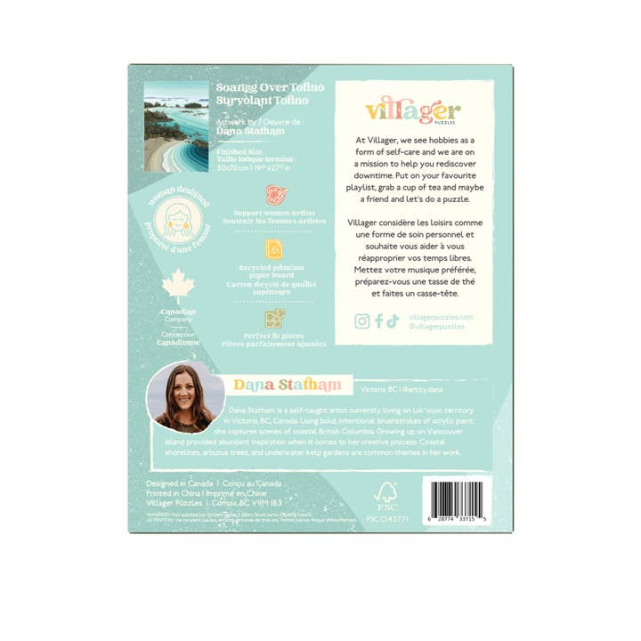 Villager Puzzles - Wholesale Puzzle - Adult - Soaring over Tofino | 1000-Piece Puzzle | Designed in Canada2