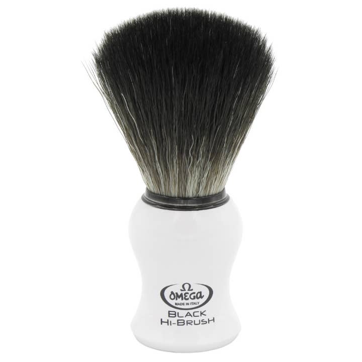 Omega - Wholesale Shave Brush - Men's - Omega BLACK Hi-Brush fiber shaving brush